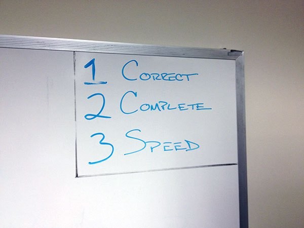 Three Steps to Finished
